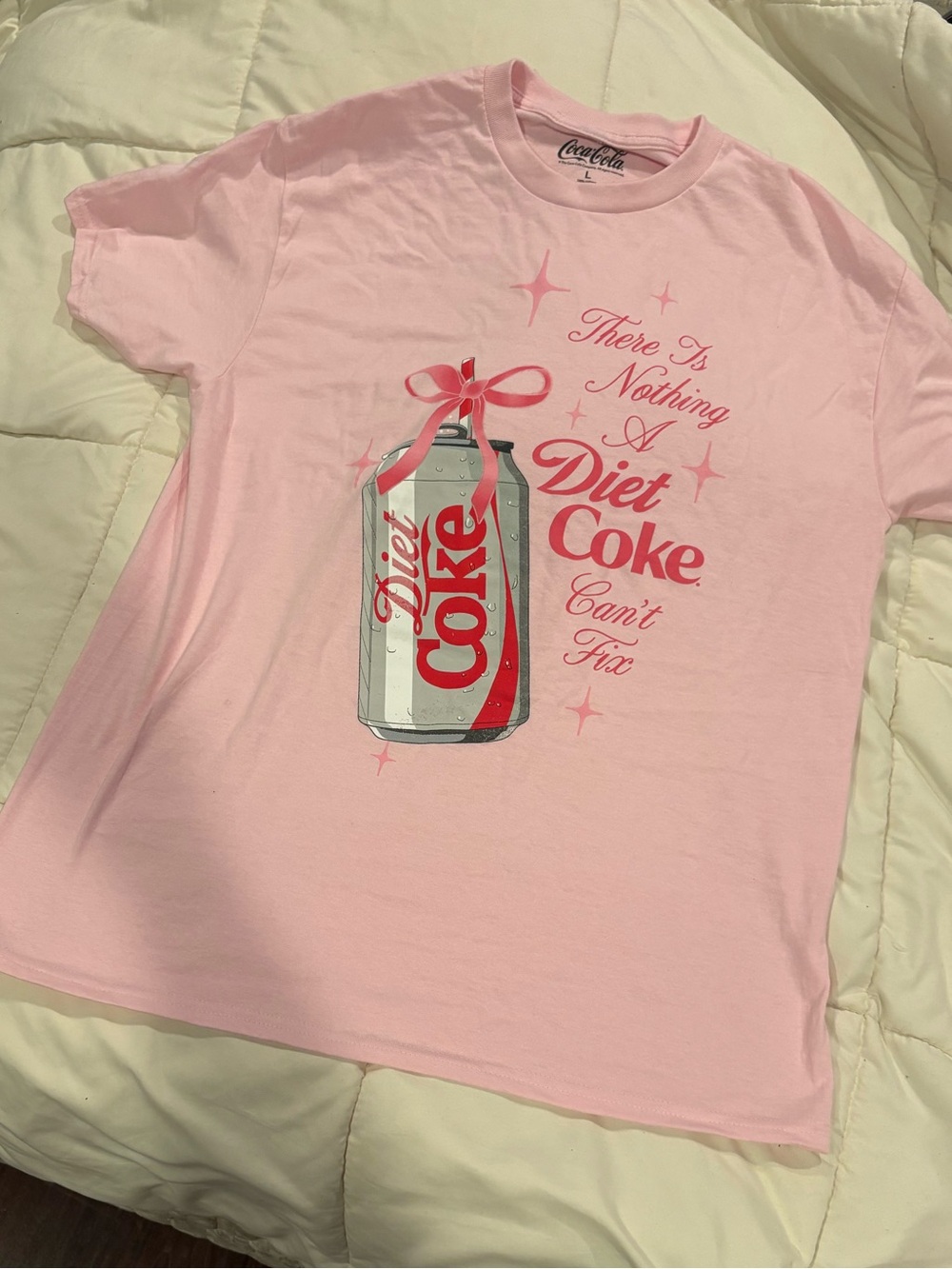 Coca Cola Pink Women Diet Coke Can Graphic Tee